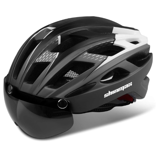 Shinmax Casco Bicicleta con luz